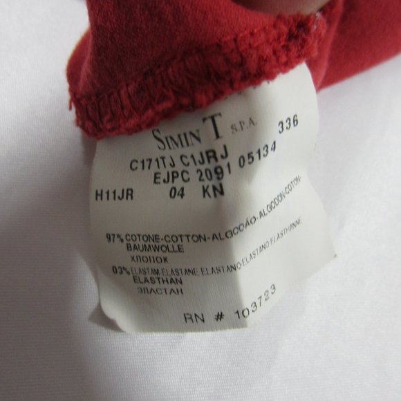 Emporio Armani Women's Red Car Vintage tee Top T-shirt L - Picture 8 of 8